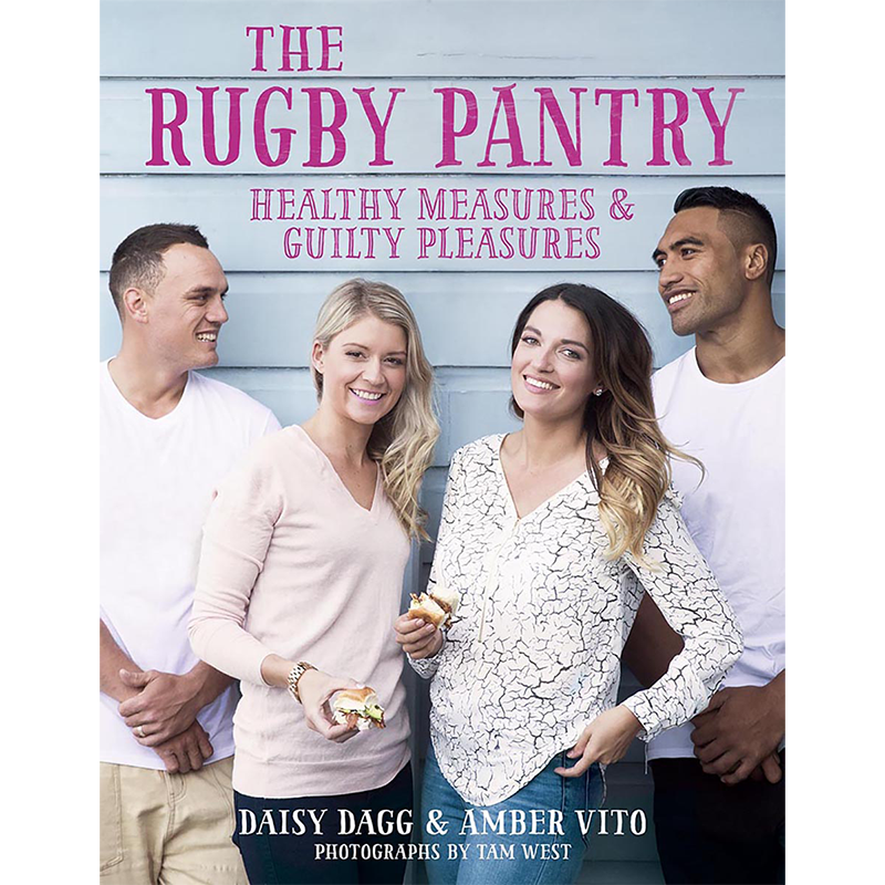 Cookbook by rugby players – "The Rugby Pantry" cover design